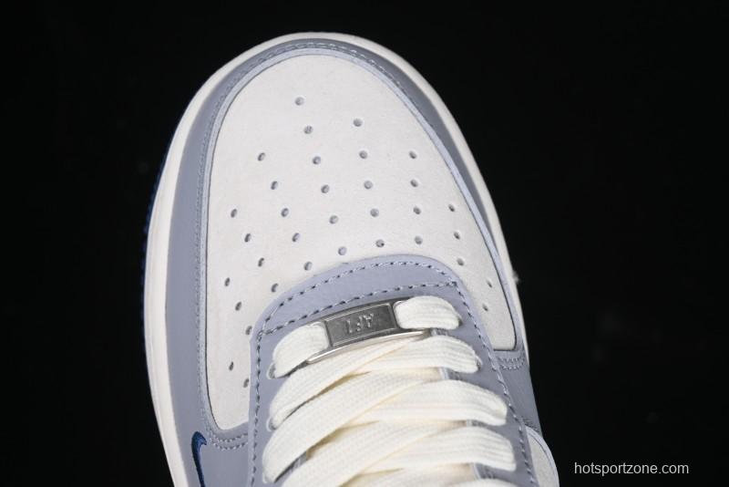 Nike Air Force 1 '07 Low The North Face x CDG Blue Double Swoosh Casual Sneakers - DM6688-019