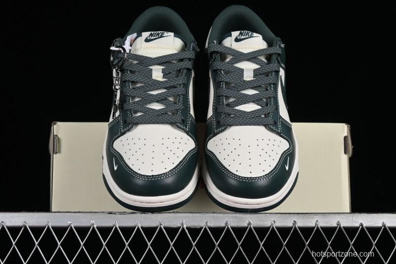 Nike SB Dunk Low Stussy Collaboration - Navy Starry Sky Anniversary Custom Low-Top Casual Skate Shoes - BB9898-003