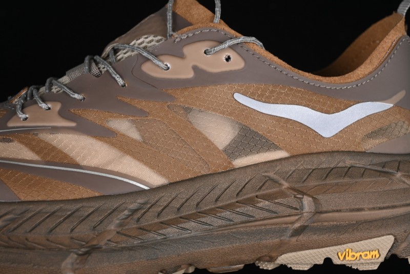 HOKA ONE ONE Satisfy Running Mafate Trail Low-Cut Cushioned Outdoor Hiking Shoes - 1157050 RBBR
