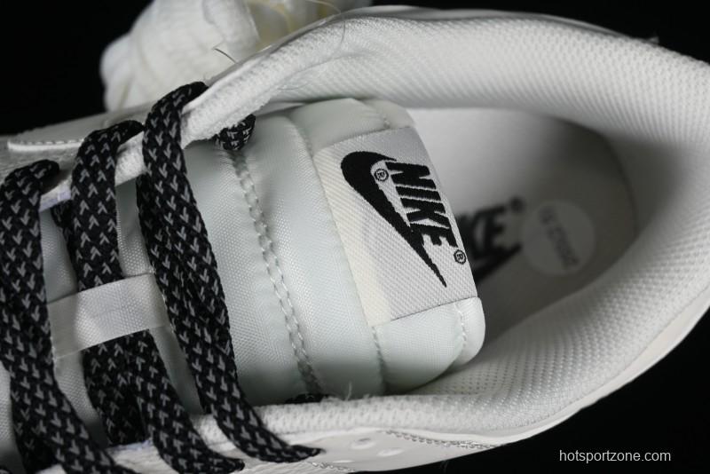 Nike SB Dunk Low Collaboration Three Swooshes Beige Black Color Low Top Casual Skateboarding Shoes - NK5639-321