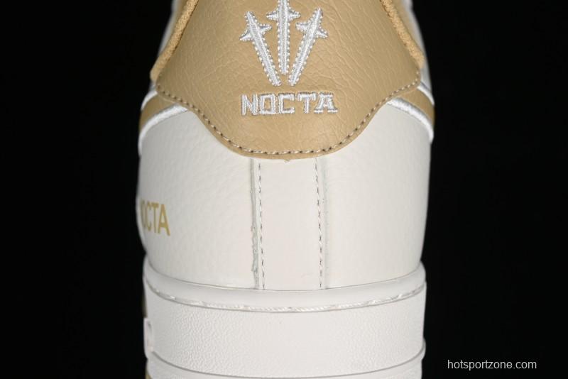 Nike Nocta x Nike Air Force 1 '07 Low Casual Sneakers with Reflective Details and Full-Length Air Cushion - NO0224-028