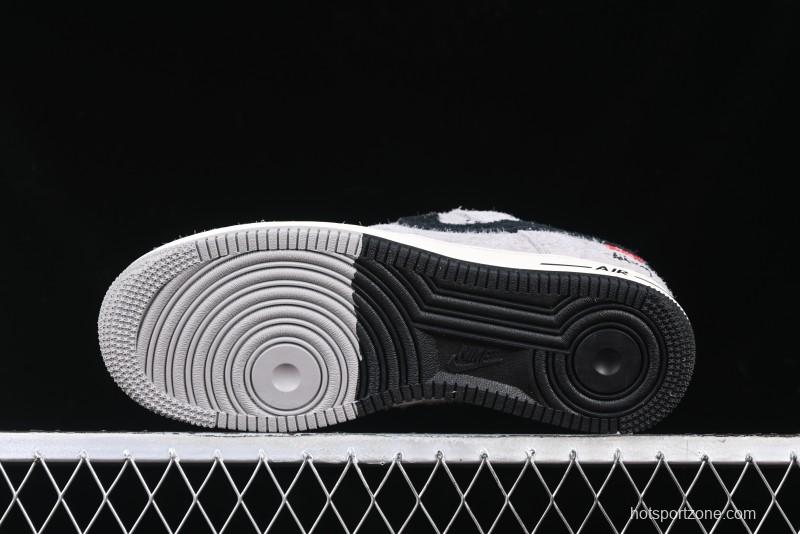 Nike Air Force 1 '07 Low Stussy Collaboration - Suede Grey Low-Top Casual Sneakers - SJ6698-018