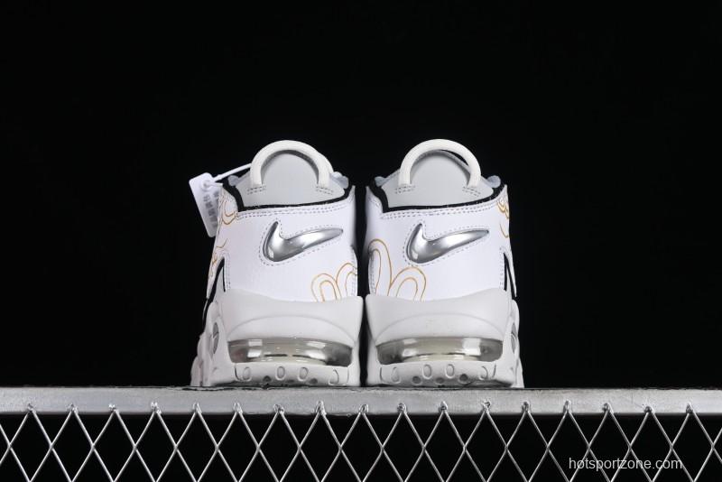 Nike Air More Uptempo 96 QS Scottie Pippen OG Series Classic High Street Versatile Casual Sports Culture Basketball Shoes - FB3021-001