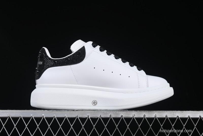 Alexander McQueen Oversized Sneakers with Black Suede Heel Detail - D.E5