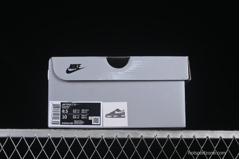 Nike Air Force 1'07 Low High Street Off-White Style Casual Sneakers - ZH0316-059