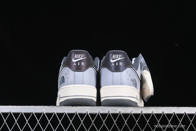 Nike Air Force 1 '07 Low The North Face Collaboration Embroidered Splash Design Casual Sneakers - DM6688-006