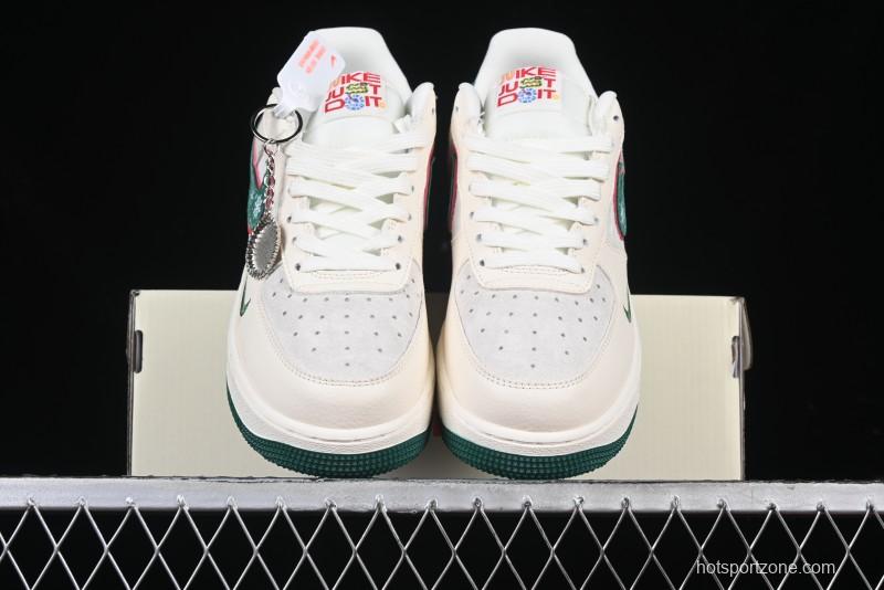 Nike Air Force 1'07 Low Just Collaboration - Christmas Tree Low-Top Casual Sneakers - DF0188-034
