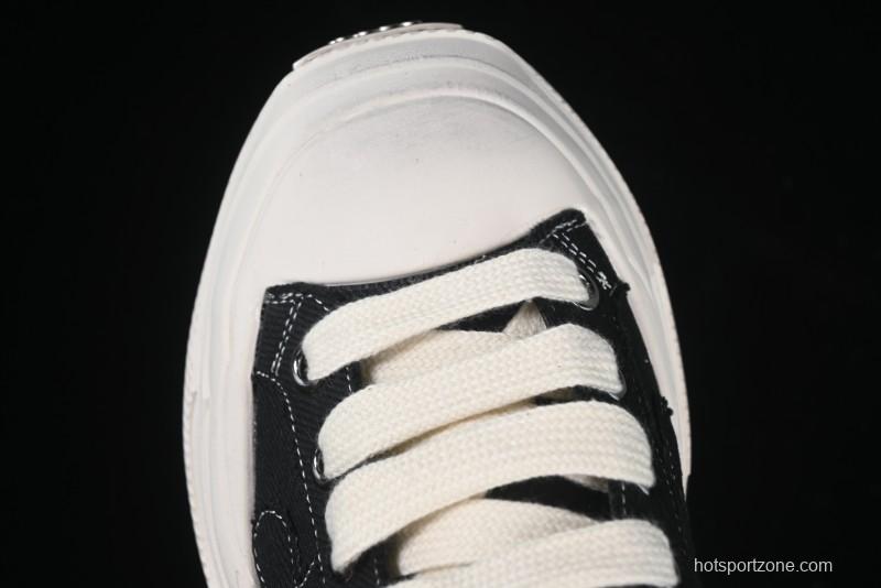 Shoot Brand Resonance Black Plum Retro Comfort Leather Anti-Slip Elevated Low-Top Casual Skate Shoes - AJD4