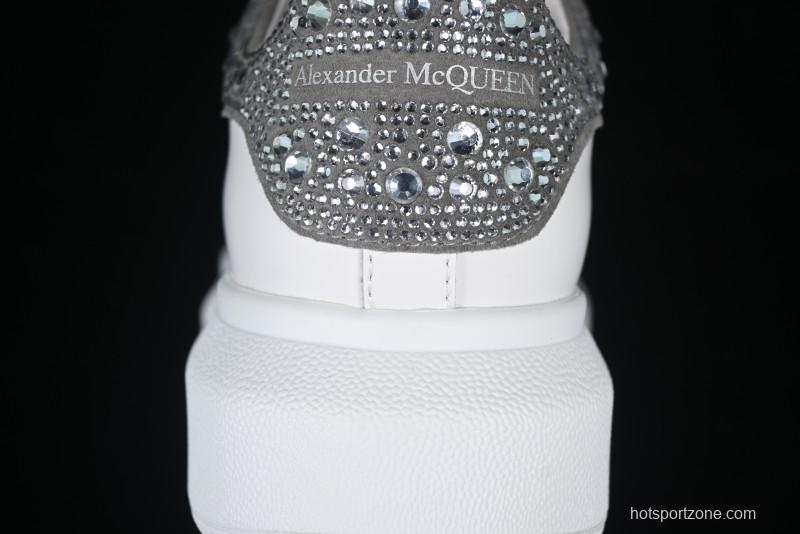Alexander McQueen Oversized Sneakers with White Rhinestones - D.E5
