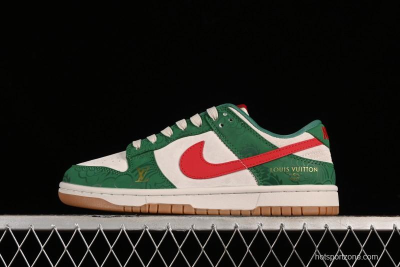 Nike SB Dunk Low Chinese New Year Limited Edition - Little Azure Dragon Anniversary High-End Custom Low-Top Casual Sneakers - XP3802-331