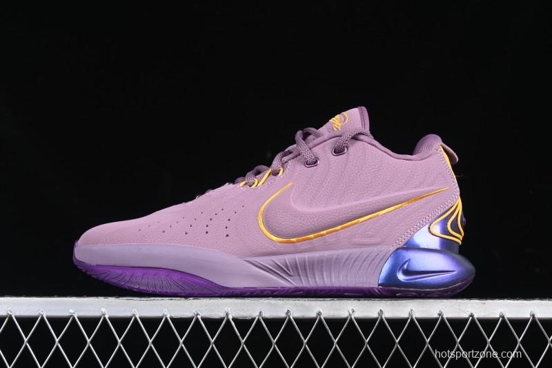 Nike LeBron XXI EP Basketball Shoes with Zoom Air Cushion and Rope Lacing System - FV2345-500