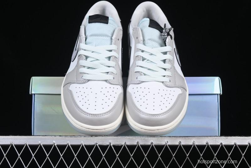 Nike Air Jordan 1 Low OG CNY AJ1 Snake Year Limited Silver Snake Low-Top Retro Basketball Shoes - HF3144-100