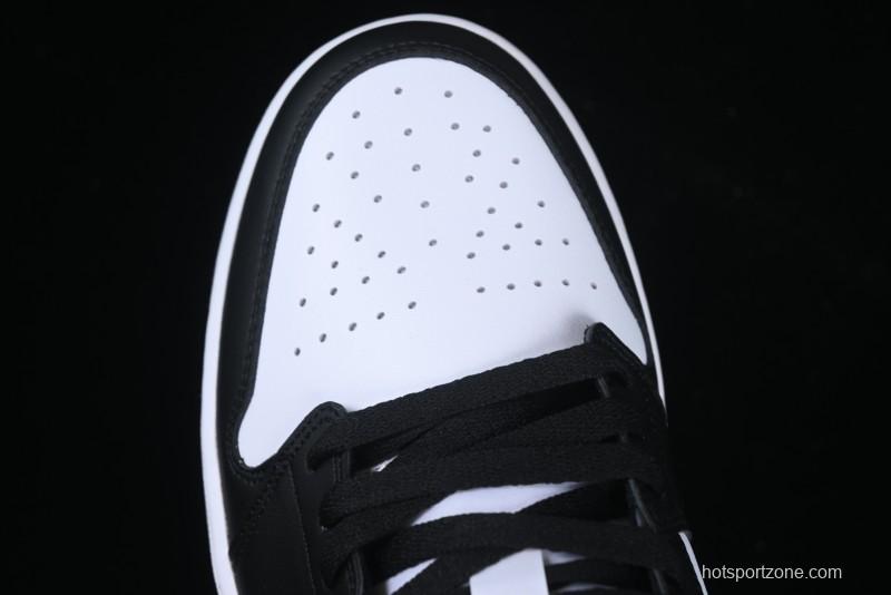Nike Air Jordan 1 Low AJ1 Black White Panda Low Top Lifestyle Basketball Shoes - 553558-131