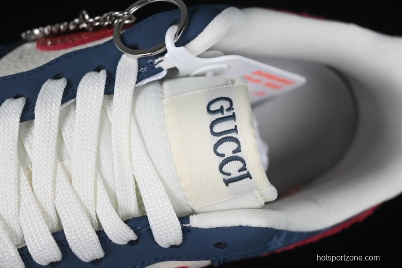 Nike Air Force 1 '07 Low Gucci Collaboration Snake Pattern Red Swoosh Casual Sneakers - DF0188-039