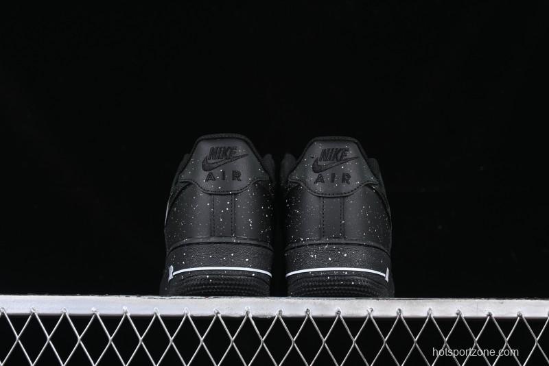 Nike Air Force 1 '07 Low Casual Sneakers with Black Splatter Design - ZH0316-046