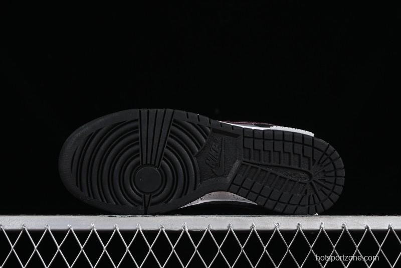 Nike Dunk Low Panda Prank Universe Exploration - Black Purple SB Strap Low Top Casual Skate Shoes - DV0831-002