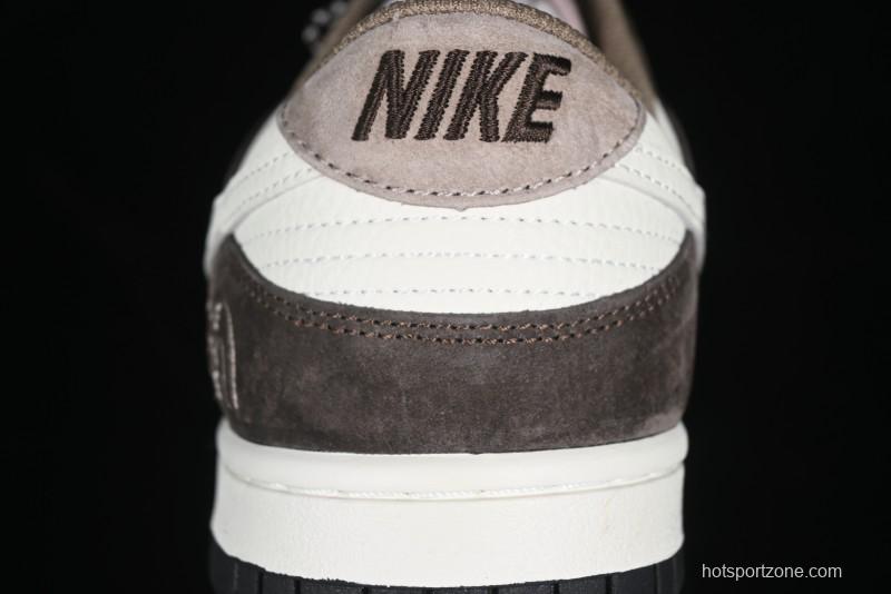 Nike SB Dunk Low The North Face Collaboration Black Brown Anniversary High-End Custom Low-Top Casual Skate Shoes - DJ2024-058