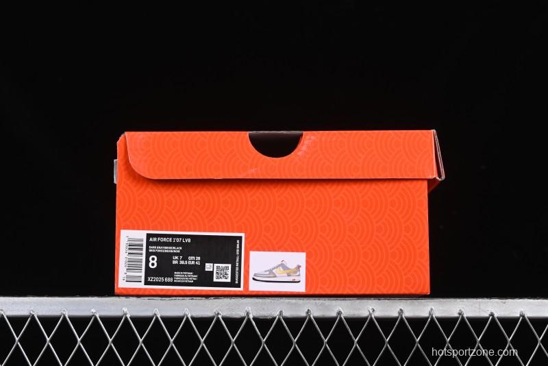 Nike Air Force 1 '07 Low Year of the Snake Limited Edition Golden Snake Scale Low-Top Casual Sneakers - XZ2025-688