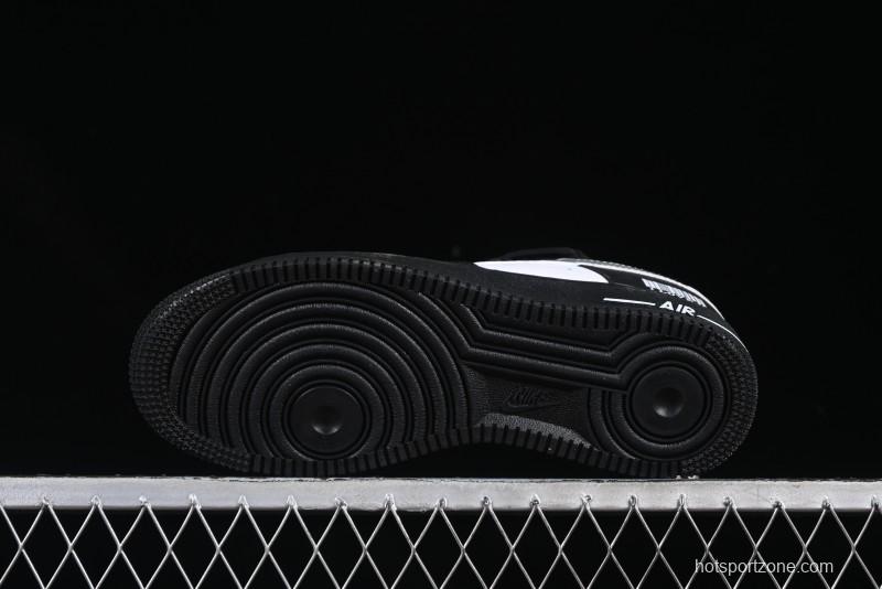 Nike Air Force 1'07 Low Silver Wing Panda Casual Sneakers with Strap - ZH0316-064