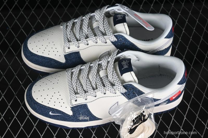 Nike Dunk SB Low x Fragment x Stüssy "Blue Denim Collab"