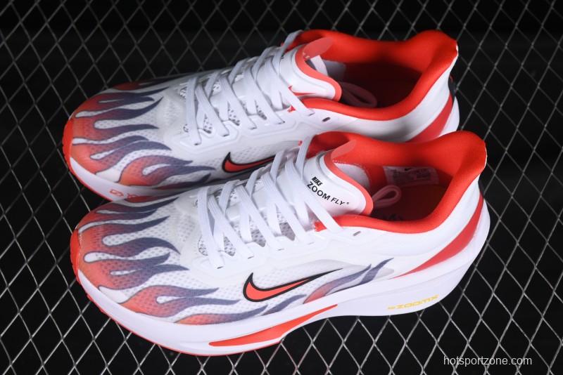Nike Zoom Fly 6 Lightweight Responsive Running Shoes with Flyknit and Carbon Fiber Plate - HQ3498-100