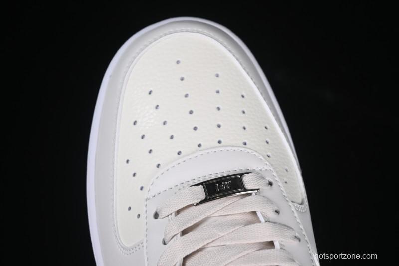 Nike Air Force 1 Low "Triple White Beige" Sneakers