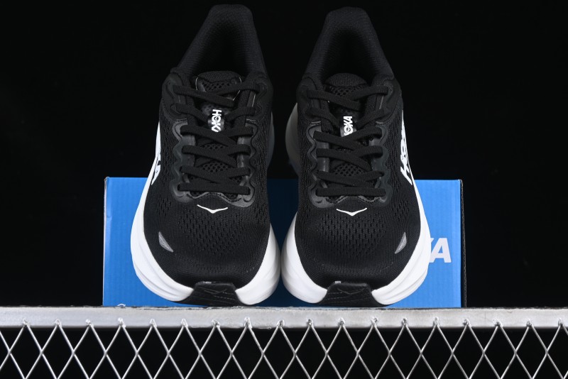 HOKA ONE ONE Bondi 9 Knit Lightweight Casual Running Shoes - 1162012 BWHT