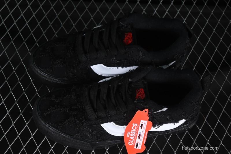 Vans Vault OG Era LX "Distressed Black" Premium Skate Sneakers