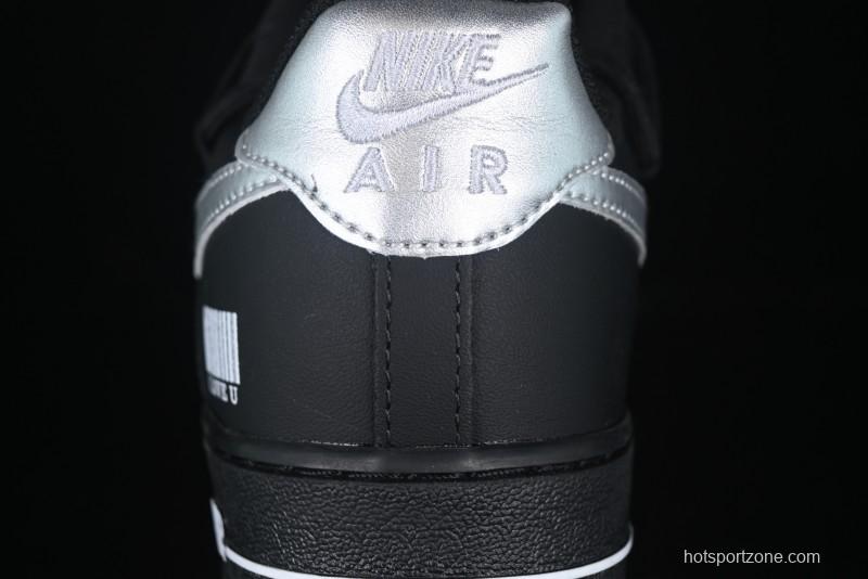 Nike Air Force 1'07 Low Silver Wing Panda Casual Sneakers with Strap - ZH0316-064