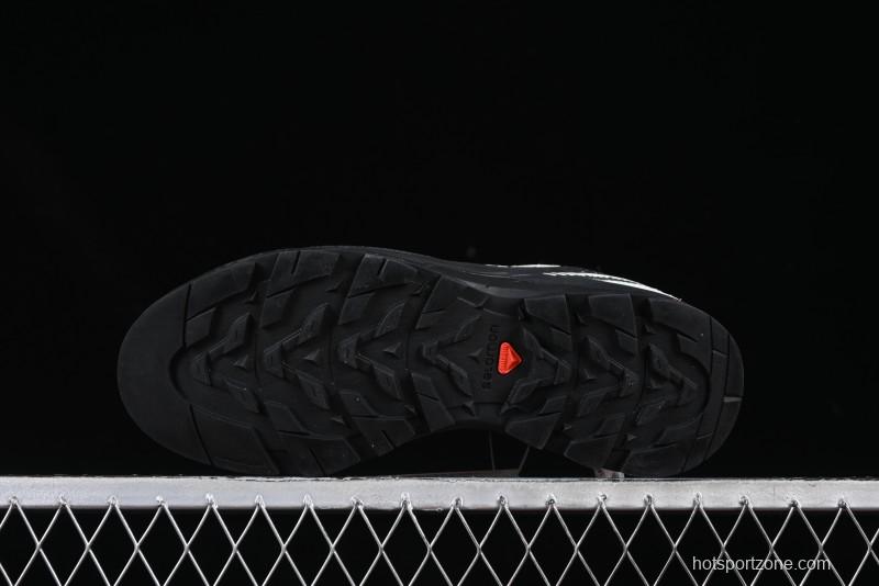 Salomon x Contragrip All-Terrain Hiking Shoes - Lightweight Gray with Black & Teal Accents