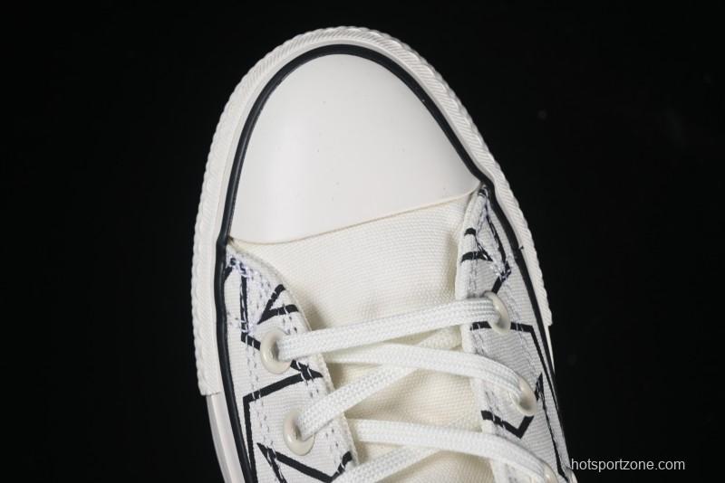 Converse Chuck 70 High Top Sneakers with Star Patch and Thick Sole - 581672C