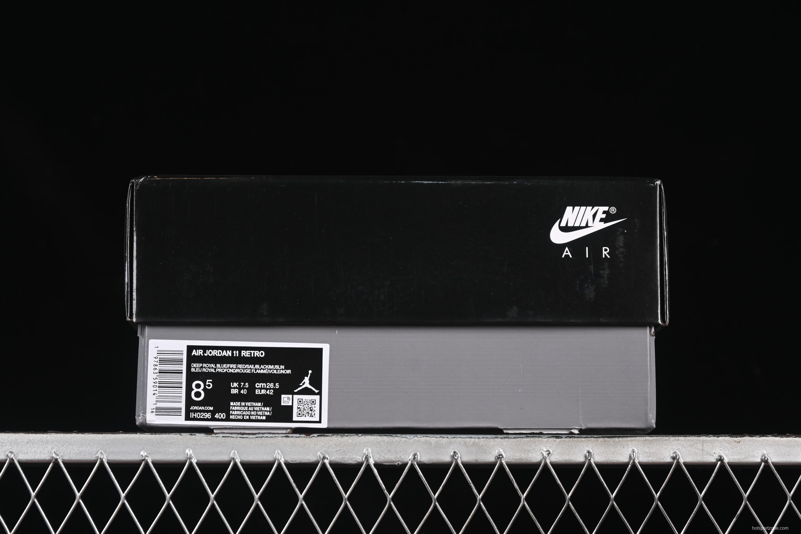 Nike Air Jordan 11 Retro Rare Air High Top Basketball Shoes Royal Blue - IH0296-400