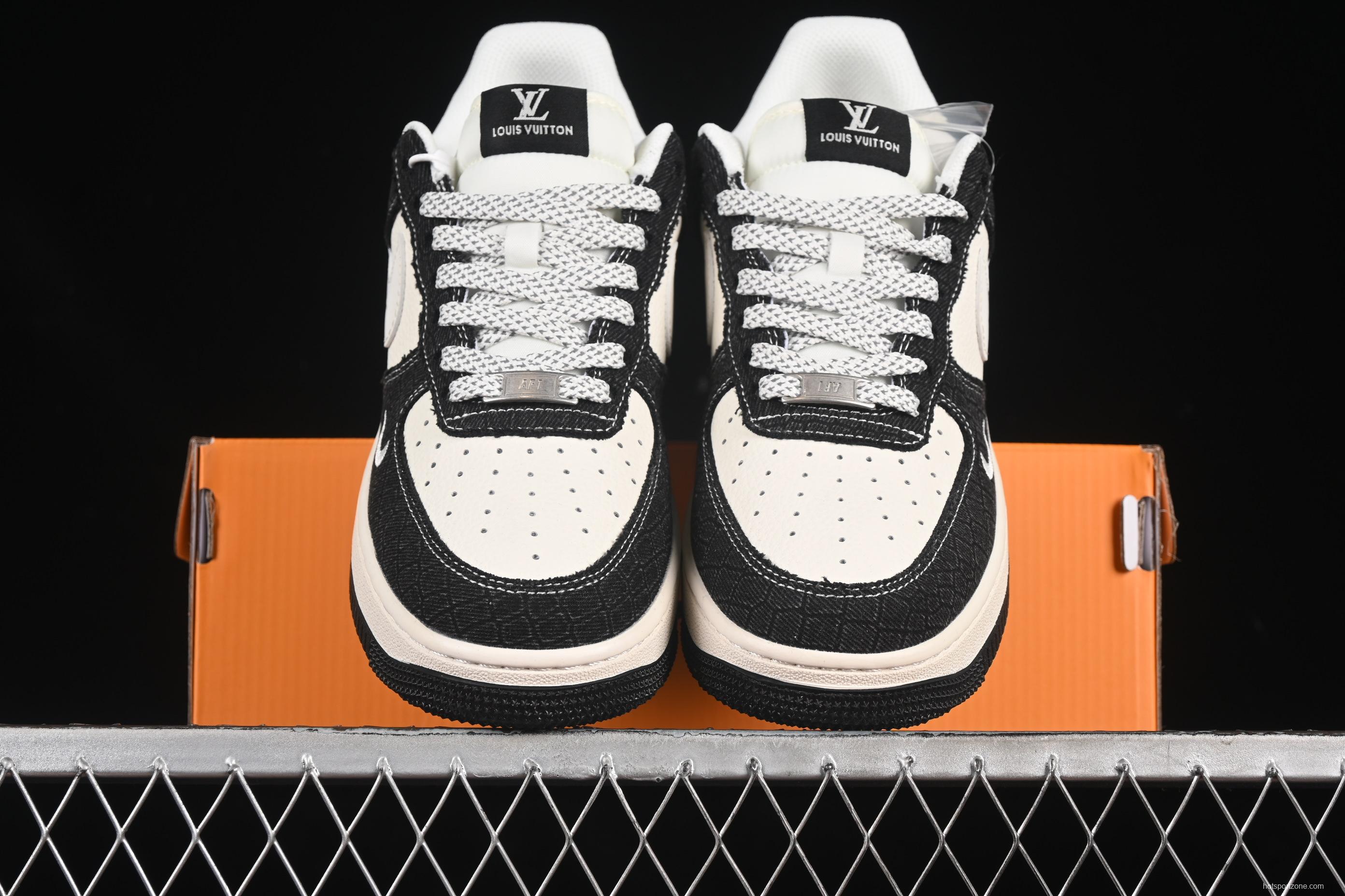 Nike Air Force 1 '07 Low LV Collaboration Denim Black Casual Sneakers - XS1958-550