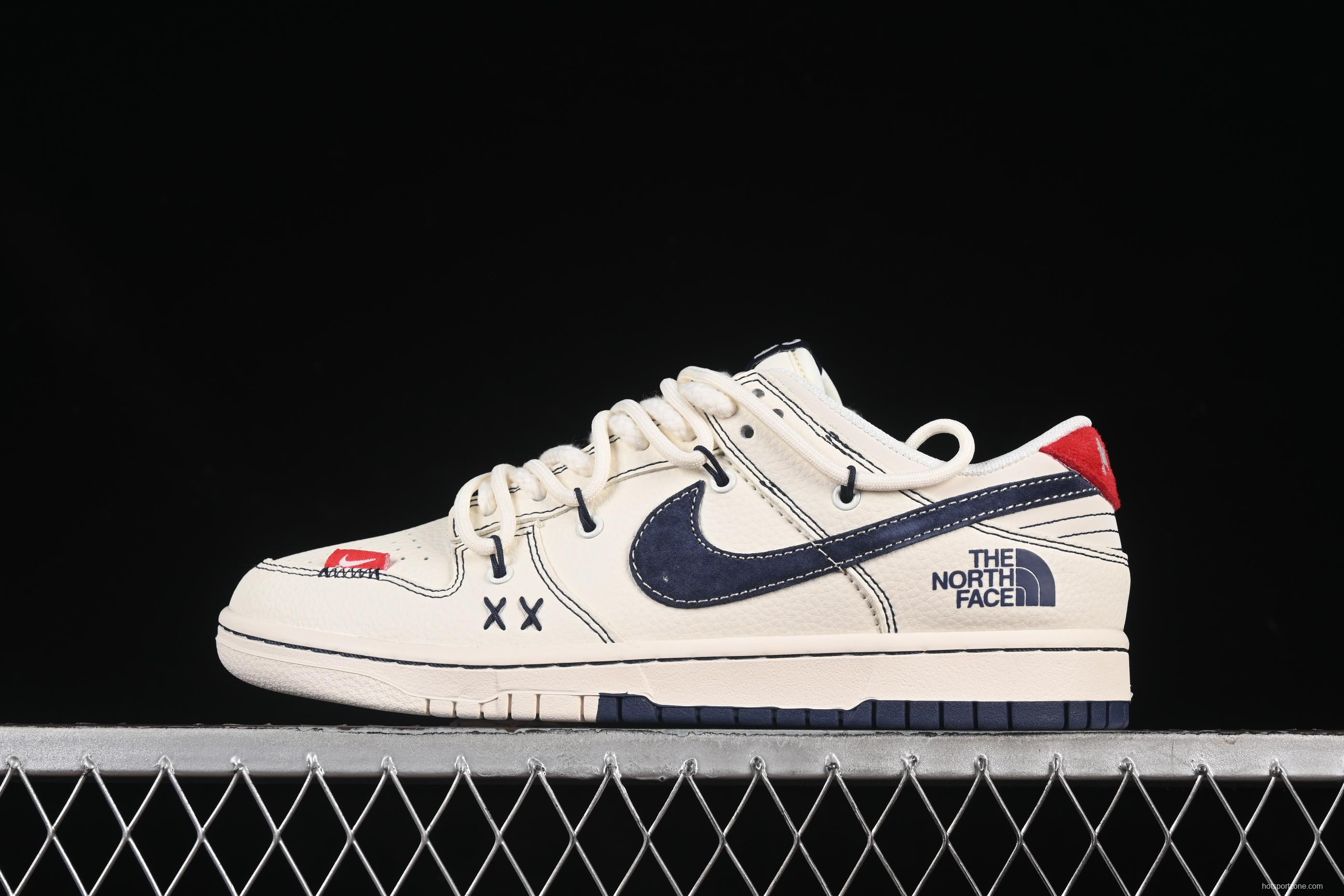 Nike SB Dunk Low The North Face x Kaws Triple Collaboration Strap Off-White Black Swoosh Anniversary Custom Low-Top Casual Skate Shoes - YX5066-283
