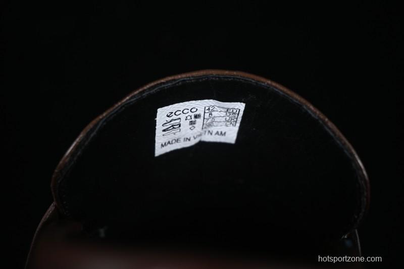 ECCO London Collection Slip-On Business Men's Leather Shoes with Wide Toe Design and Innovative Sole - 61160801002