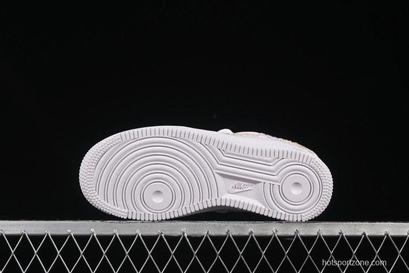 Nike Air Force 1'07 Low Purple Chanel-Inspired Casual Sneakers - DH9999-556