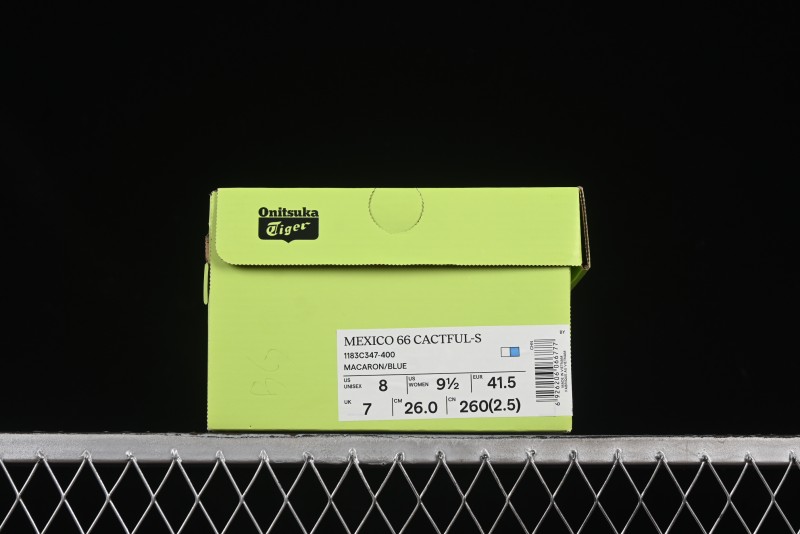 Onitsuka Tiger Mexico 66 Cactful-S Low-Top Leather Running Shoes in Pastel Color - 1183C347-400