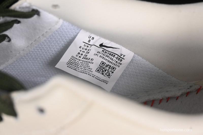 Nike Air Force 1 '07 Low Supreme Collaboration Green Camo Swoosh Casual Sneakers - KK1988-069