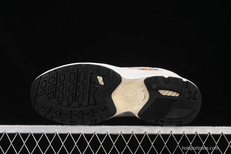 Stone Island Grime Panelled Low-Top Lifestyle Sneakers - 79FWS0303