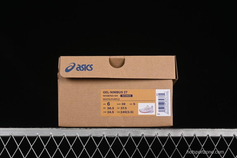 Asics Gel-Nimbus 27 Retro Breathable Casual Shoes Cushioned Men's Durable Running Shoes - 1012B753-101