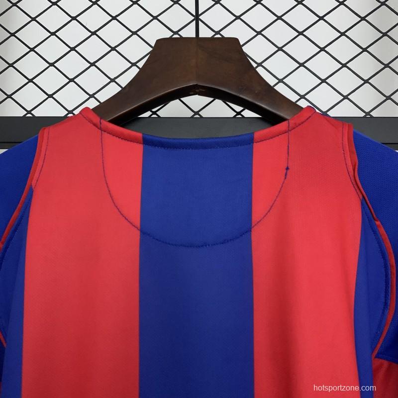 04/05 Retro Barcelona Home Jersey