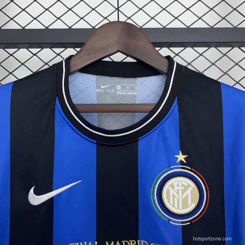 09/10 Retro Inter Milan Champions League Edition Home Jersey