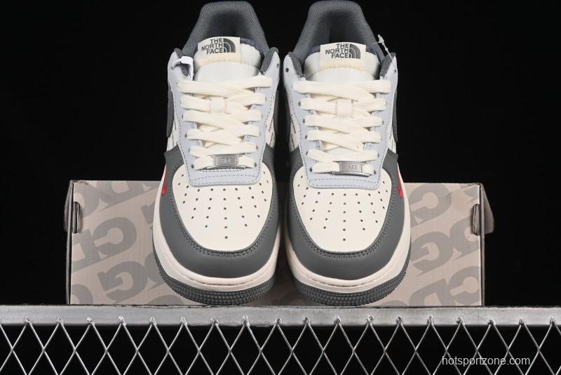 Nike Air Force 1'07 Low The North Face Collaboration Grey Multi-Tone Casual Sneakers - JJ2508-715