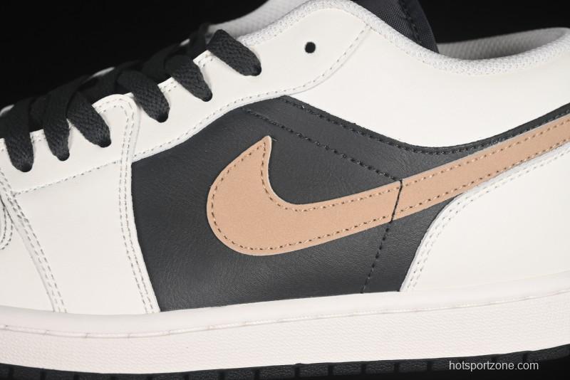 Nike Air Jordan 1 Low AJ1 Retro Casual Sneakers in Black White Grey - IH0649-021