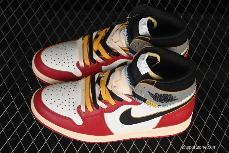 Nike Union x Air Jordan 1 Retro High Basketball Shoes Shadow Chicago - HV8563-600