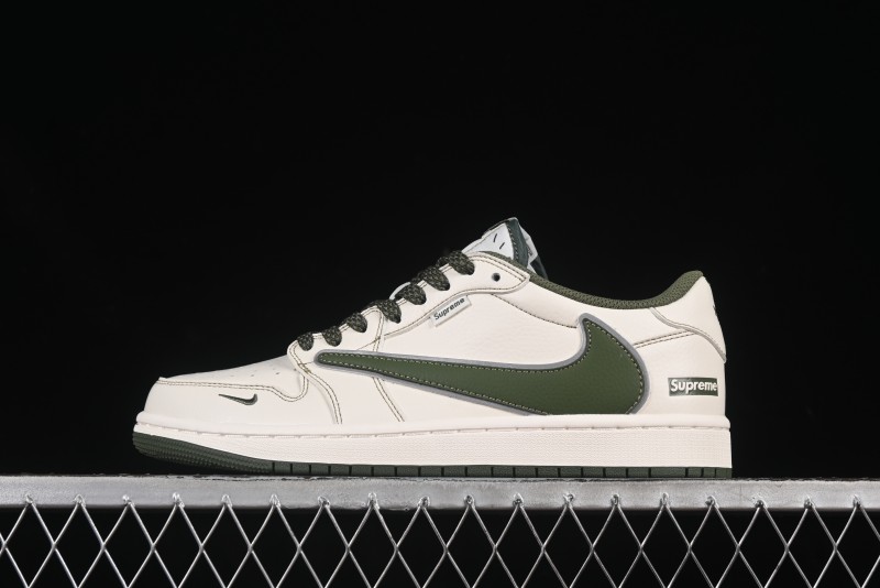 Nike Travis Scott x Fragment Design x Air Jordan 1 Low OG SP AJ1 Collaboration Casual Sneakers - DH0223-333