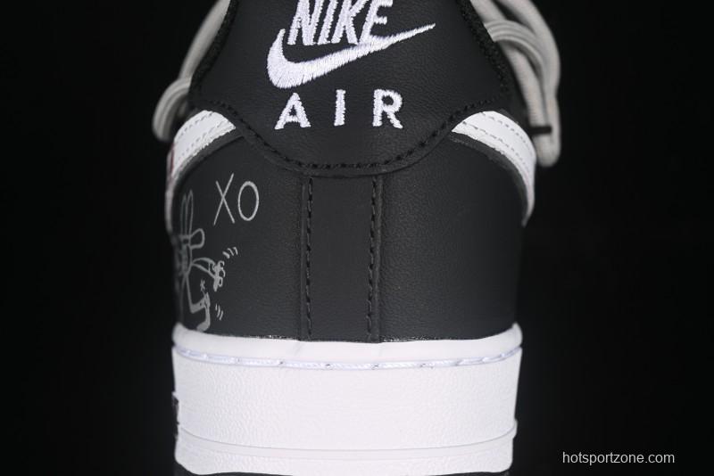 Nike Air Force 1'07 Low Denim Casual Sneakers with Full-Length Air Cushion - ZH0316-071