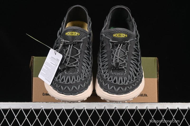 Keen Uneek Flat-M Woven Elastic Strap Outdoor Water Sports Sandals - 1014097