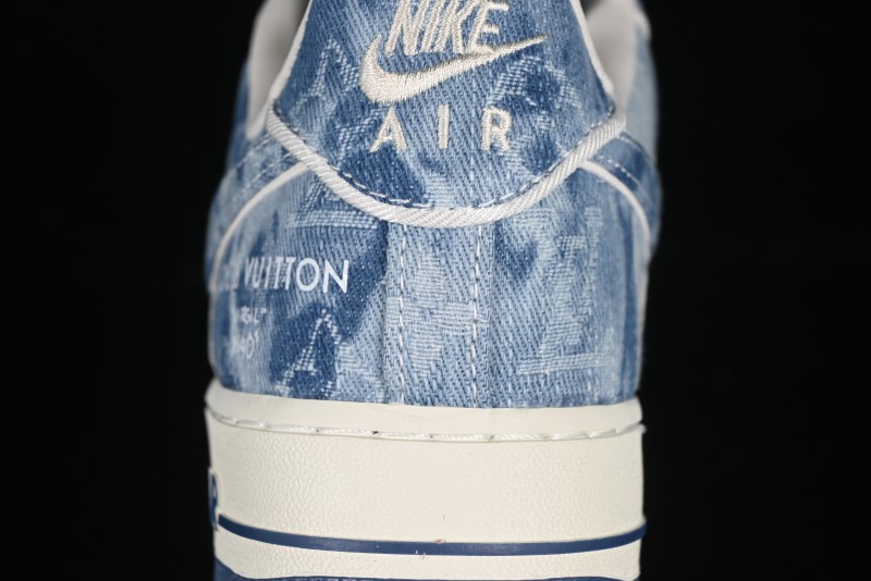 Nike Air Force 1 '07 Low LV Collaboration Blue Denim Casual Sneakers - SC9207-532