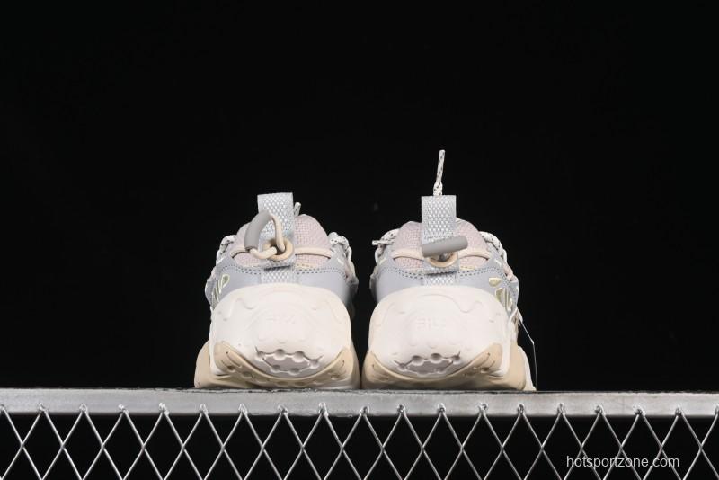 Fila Heritage Fluid Cat Claw 5.0 Vintage Dad Shoes with Lace-Up Design - F12W412105FLV